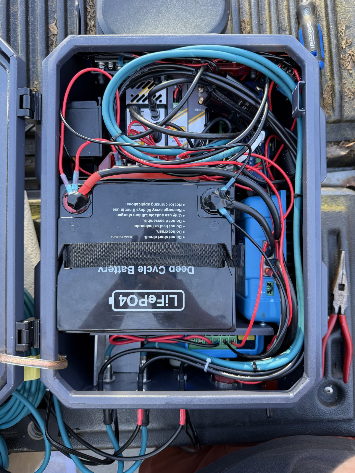 Onboard compute and power enclosure with battery and converter